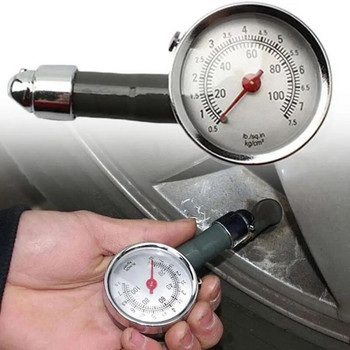 Υψηλής ακρίβειας μεταλλικό μετρητή πίεσης ελαστικών αυτοκινήτου Μετρητής πίεσης αέρα Εργαλείο διάγνωσης Universal Monitor πίεσης ελαστικών Ξεφούσκωμα