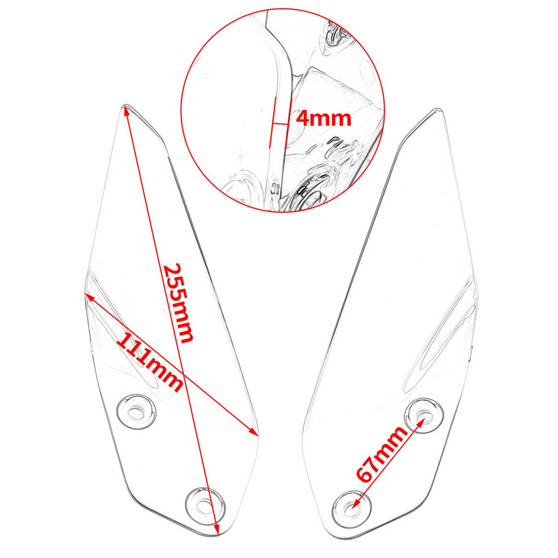 R1250GS Adventure vējstikla vējstikla sānu paneļa deflektora gaisa plūsmas rokas vairoga aizsargs BMW R 1200 GS ADV 2019-2022 2021