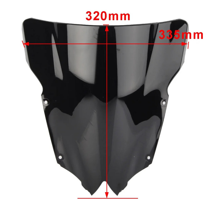 Motociklo priekinis stiklas, skirtas Yamaha YZF R6 600 2008 2009 2010 2011 2012 2013 2014 2015 2016 m.