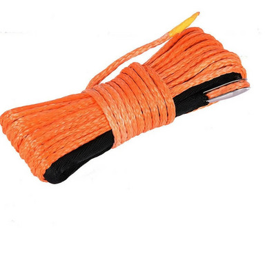 Καλώδιο βαρούλκου 15m Kevlar Cable Tower Car Tow Strap Trailer Rope with Hog for ATV Off Road Accessories 7700lbs 3,5T