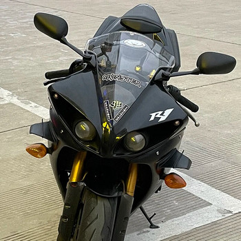Страничен обтекател на мотоциклет Winglet Аеродинамичен дефлектор на крилото Спойлер за Yamaha YZF R1 R25 Kawasaki Ninja H2 H2R BMW S1000RR Honda