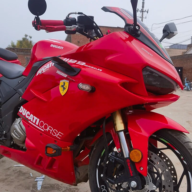 Motociklo apdangalo šoninio sparno aerodinaminis sparno deflektorius, skirtas Yamaha YZF R1 R25 Kawasaki Ninja H2 H2R BMW S1000RR Honda