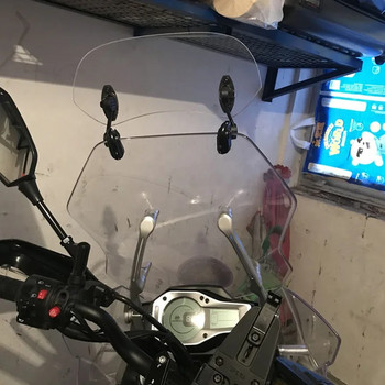 Мотоциклет Регулируем спойлер за удължаване на предното стъкло Въздушен дефлектор на предното стъкло за MOTO GUZZI MV AGUSTA Bajaj CFMOTO Gilera SYM