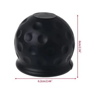 Универсален 50MM теглич Капачка на топката Капачка на капака на капака за защита на ремаркето Инструмент за ремонт Мека топка на капака Черен Червен Жълт Син