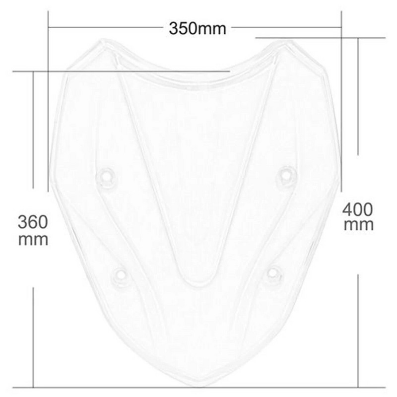 Διπλό Bubble Παρμπρίζ Ασπίδα Ασπίδας για BMW S1000XR 2014-2017
