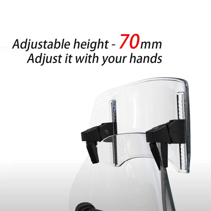 Universāls motocikla vējstikla pagarinājuma regulējams spoilera deflektors priekš HONDA CB400X CB500X NT1100 XL750 Transalp ADV 150