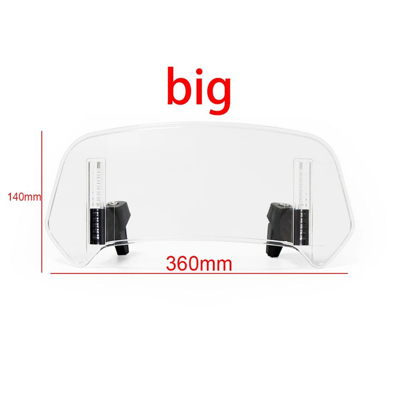 Universāls motocikla vējstikla pagarinājuma regulējams spoilera deflektors priekš HONDA CB400X CB500X NT1100 XL750 Transalp ADV 150