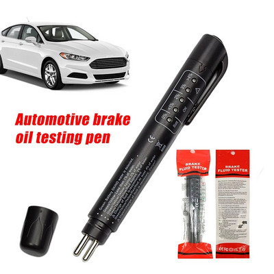 Universal Brake Fluid Tester Ακριβής ποιότητας λαδιού Διαγνωστικά εργαλεία Ένδειξη LED Υγρό δοκιμής στυλό Automotive Brake Oil tester