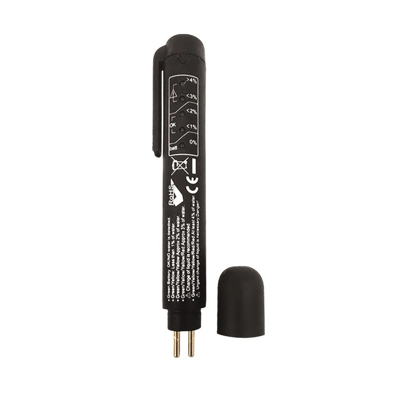 Universalus stabdžių skysčio testeris Tikslus alyvos kokybės diagnostikos įrankis LED indikatorius Skysčio tikrinimo rašiklis Automobilių stabdžių alyvos testeris