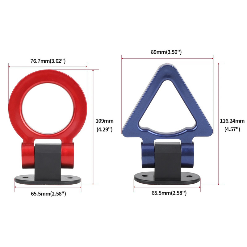 CNSPEED Univerzalna naljepnica za automobil Tralier Kuka za vuču ABS Simulacija Racing Bumper Kuka za prikolicu Naljepnica Dodaci