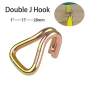 1T raskeveokite põrkmehhanism, sidumisrihm, topelt-J konksud, haagise pukseerimisrihmad 1-tollise 28 mm rihmaga rihma jaoks