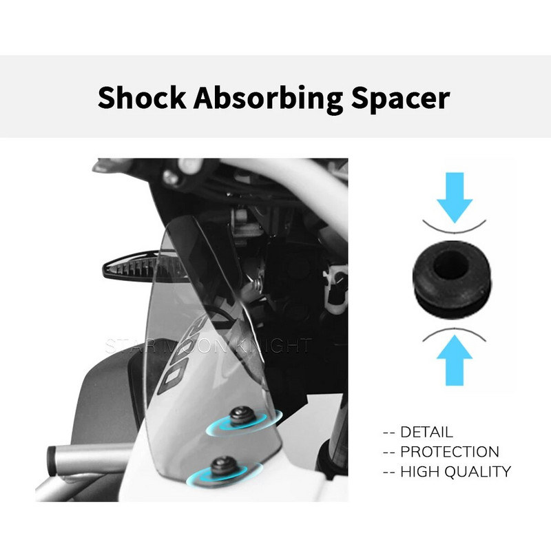 BMW R1250GSA 2019- R 1200 GS ADV GSA 1250 1200 Adventure motocikla augšējā vējstikla sānu deflektora vējstikla vējsargs