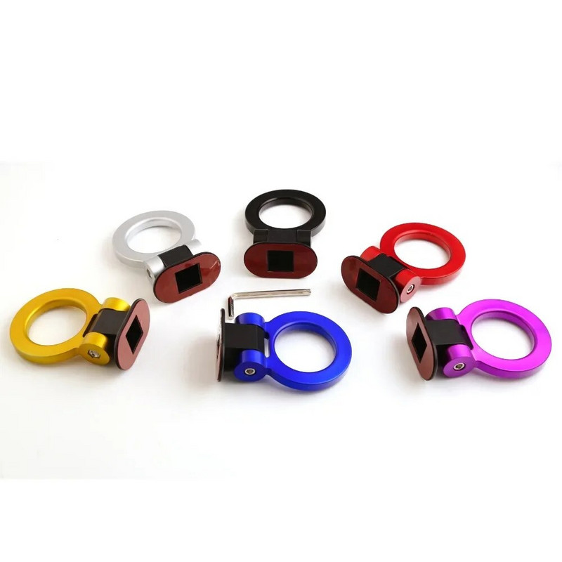 Universaalsed auto haagise konksud kleebise kaunistus ABS Auto tagumine esihaagis simulatsioon võidusõidurõngas Sõiduki veokonks Autoosad