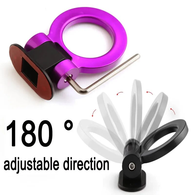 Universaalsed auto haagise konksud kleebise kaunistus ABS Auto tagumine esihaagis simulatsioon võidusõidurõngas Sõiduki veokonks Autoosad