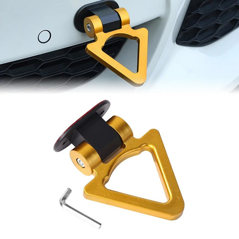 Universaalsed auto haagise konksud kleebise kaunistus ABS Auto tagumine esihaagis simulatsioon võidusõidurõngas Sõiduki veokonks Autoosad