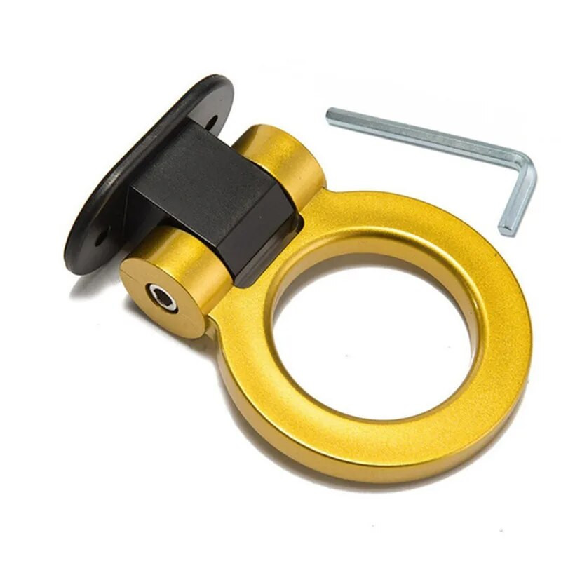 Πολύχρωμοι γάντζοι ρυμουλκούμενου αυτοκινήτου Διακόσμηση αυτοκόλλητου αυτοκινήτου πίσω εμπρός στερέωμα τρέιλερ αγωνιστικό δακτύλιο ρυμούλκησης οχήματος Γάντζος ρυμούλκησης με κλειδιά