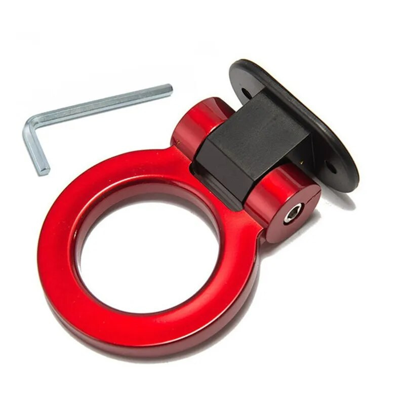 Πολύχρωμοι γάντζοι ρυμουλκούμενου αυτοκινήτου Διακόσμηση αυτοκόλλητου αυτοκινήτου πίσω εμπρός στερέωμα τρέιλερ αγωνιστικό δακτύλιο ρυμούλκησης οχήματος Γάντζος ρυμούλκησης με κλειδιά