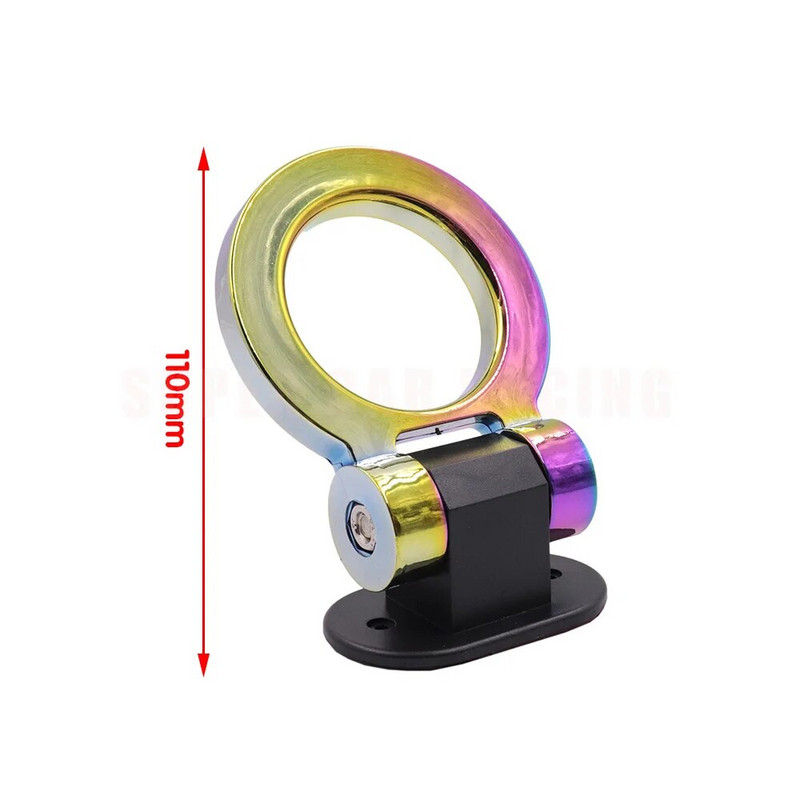 ABS Αυτοκόλλητο με γάντζο ρυμουλκούμενου αυτοκινήτου Αυτοκόλλητο Αυτοκίνητο πίσω μπροστινό αγωνιστικό δαχτυλίδι προφυλακτήρας Διακόσμηση γάντζος ρυμούλκησης Εξωτερικά ανταλλακτικά αυτοκινήτου Γάντζος ρυμούλκησης οχήματος