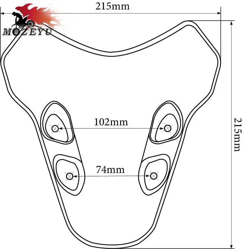MT-07 2024 Mootorratta tarvikud Esiklaasi esiklaasi deflektor Tuuleklaasi ekraan YAMAHA MT07 MT 07 2021 2022 2023 jaoks
