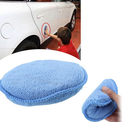 1db autó viasz fényező habszivacs kék puha tiszta puffer autó tisztító por eltávolítani gyantázó szivacs Auto részletező autó termékek