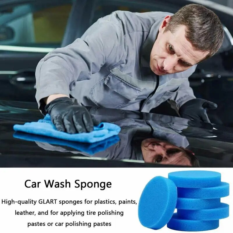 Αυτοκίνητο Στρογγυλό Αποτρίχωση Πολωνικά Σφουγγάρια Αφρού Υψηλής Πυκνότητας Σετ Εφαρμογών Σφουγγάρια Πολυμερισμού και Στίλβωσης Εργαλεία Λεπτομέρειες αυτοκινήτου Πλυντήριο αυτοκινήτων