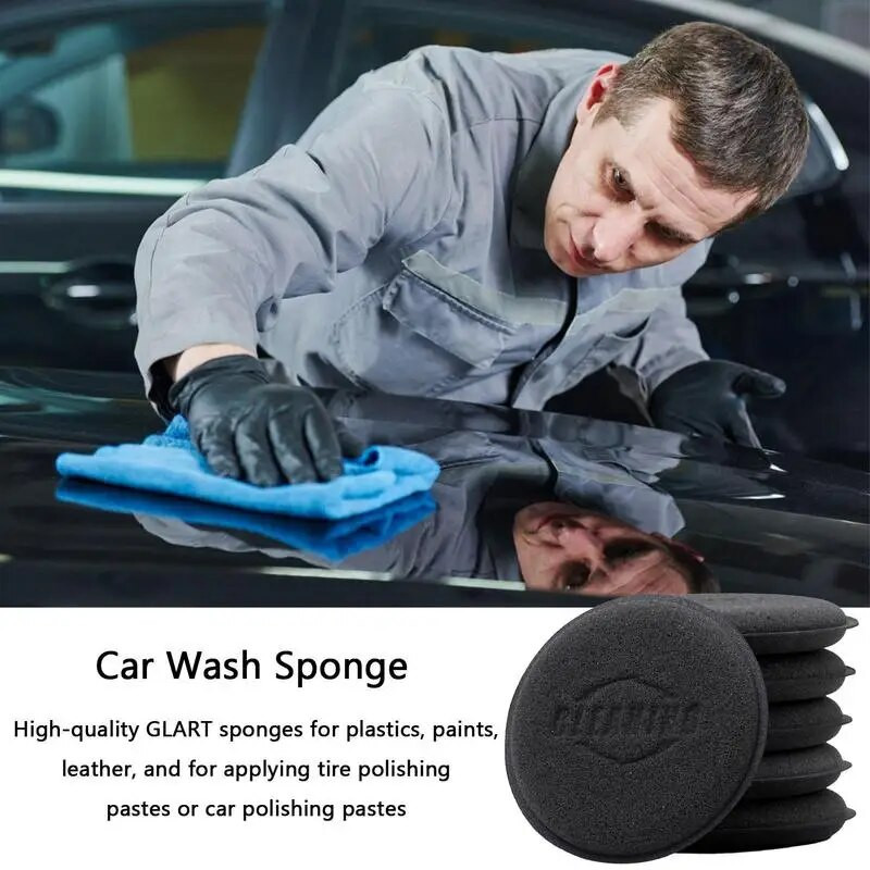 Autode vahatamine Poleerimisvaha Vahtkäsn Aplikaatoripadjad Kätepuhastus Käsn Clean Washer Pesutööriist Autohooldusdetailide tööriistade komplekt