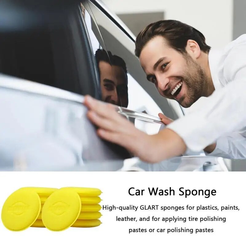 Autode vahatamine Poleerimisvaha Vahtkäsn Aplikaatoripadjad Kätepuhastus Käsn Clean Washer Pesutööriist Autohooldusdetailide tööriistade komplekt