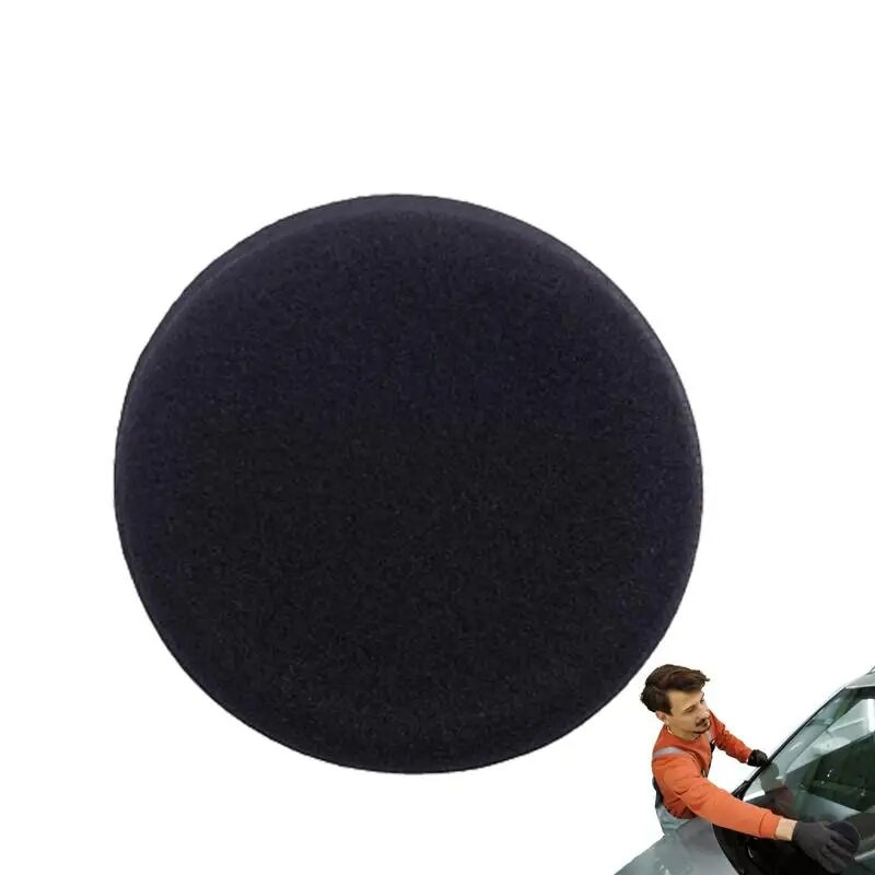 Vaska aplikatora spilventiņš apaļš auto vaksācijas pulēšanas vaska putu sūklis augsta blīvuma aplikatora spilventiņa detaļas mazgāšanas sūklis tīrīšanas piederumi