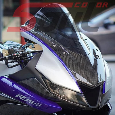Мотоциклетна козирка Предно стъкло, подходящо за YAMAHA YZF R125 R15 V3.0 R15M 2017 2018 2019 2020 2021 Double Bubble