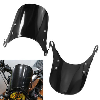 Universal Motorcycle Compact Sport Wind Deflector Windshield 4-7\'\' Προβολέας για Yamaha Harley Honda KTM