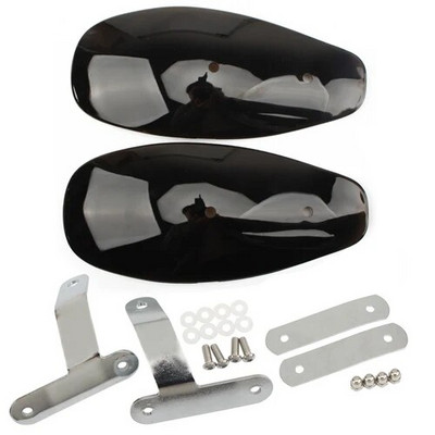 Motociklo ABS plastikinė rankų apsauga nuo šalto vėjo deflektorių skydas rankų apsaugos skydas, apsauga nuo kritimo, skirta Honda / Yamaha / Suzuki