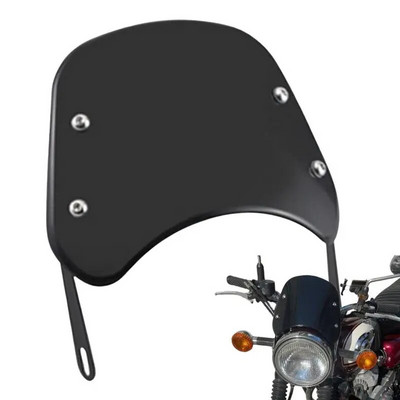Motorcycle Windshield ABS Motorcycle Headlight Wind Deflector Spoiler Air Deflector Glass Protective Cover Motorcycle Universal