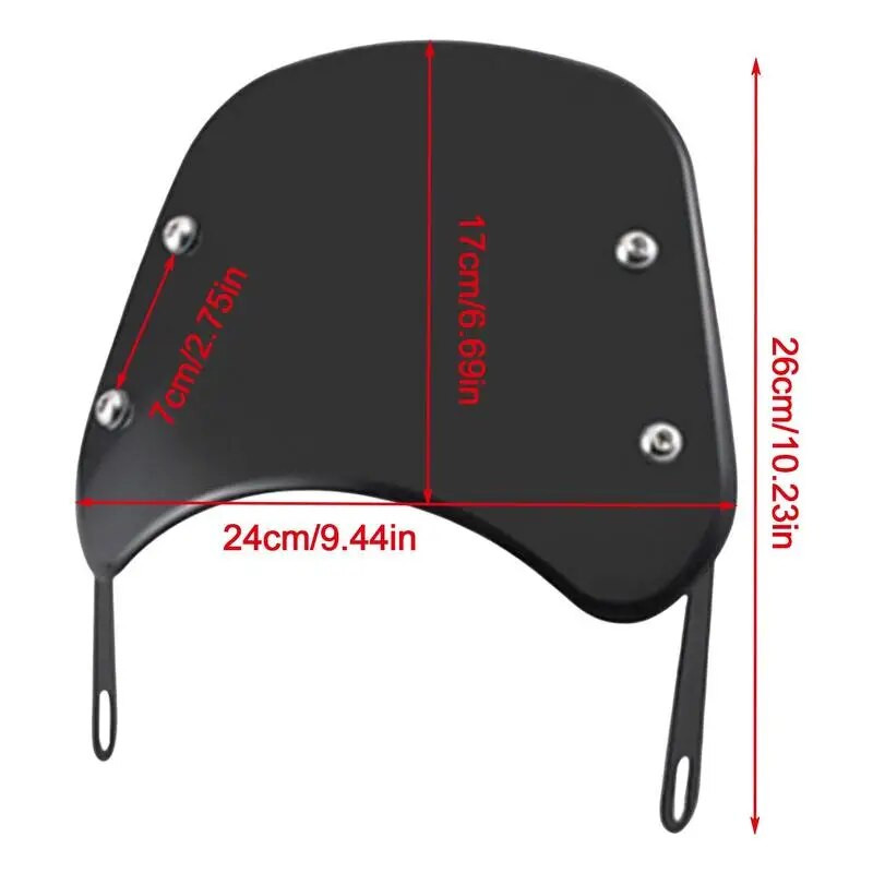 Mootorratta esiklaas ABS Mootorratta esitulede tuulesuunaja spoiler õhusuunaja klaas kaitsekate mootorratta universaalne