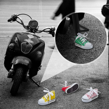 Πλαϊνή βάση μοτοσικλέτας Δημιουργικό κάλυμμα τριπόδου για μίνι παπούτσι Υποστήριξη ποδιών ποδηλάτου μοτοσικλέτας Kickstand 7,5 cm Decor Ανταλλακτικά Moto