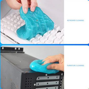 Автомобилен интериор Magic Dust Cleaner Gel Air Outlet Vacuum Mud Compound Dust Remover Cleaning Clay for Phone Laptop Computer Keyboard