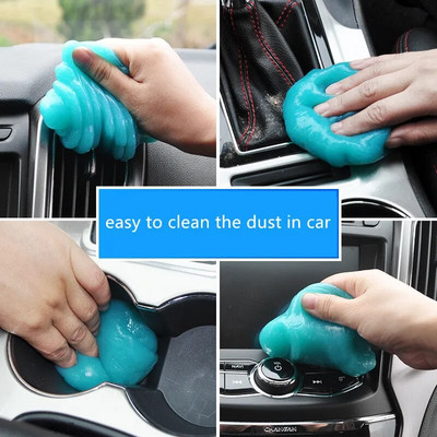 Автомобилен интериор Magic Dust Cleaner Gel Air Outlet Vacuum Mud Compound Dust Remover Cleaning Clay for Phone Laptop Computer Keyboard