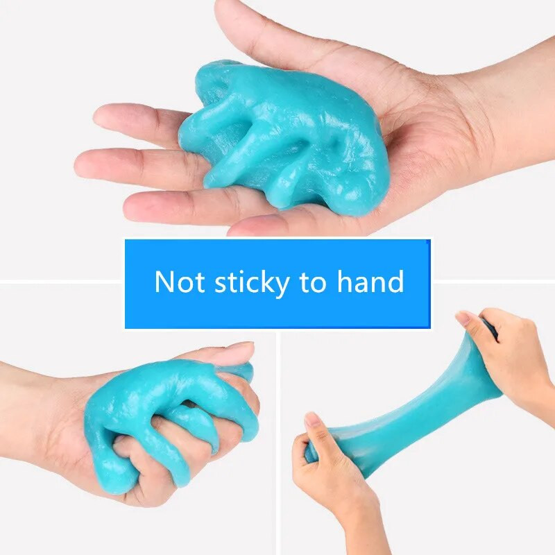 Autosalongi Magic Dust Cleaner Geel õhu väljalaskeava tolmuimeja mudaühendiga tolmueemaldi puhastussavi telefoni sülearvuti klaviatuurile