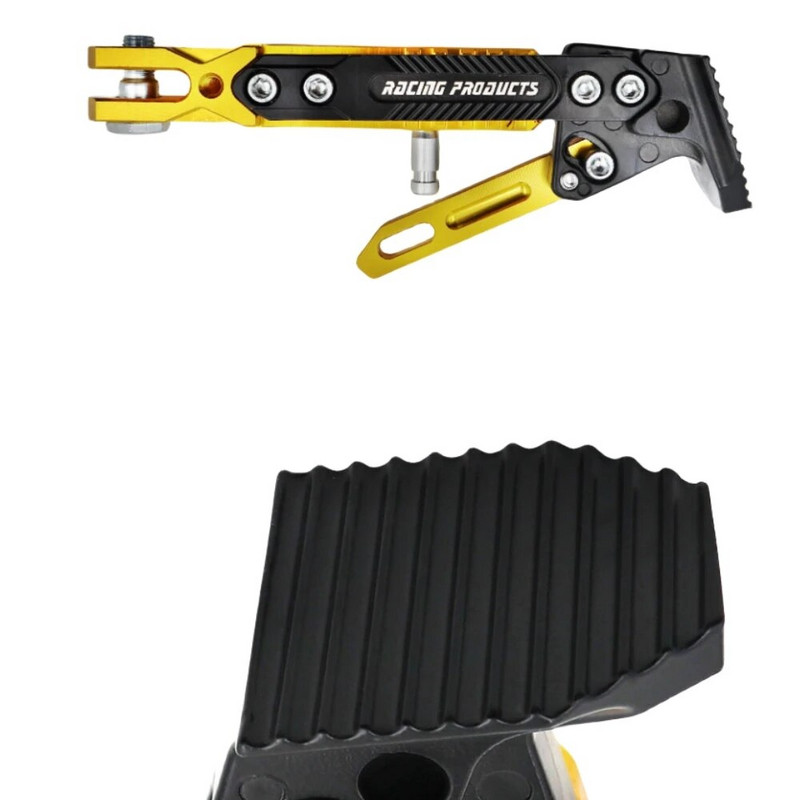 CNC motorkerékpár oldaltámasztó oldalsó állvány alumínium ötvözet csúszásgátló állvány állítható parkoló támasztó univerzális