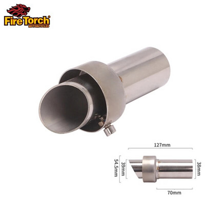 Mootorrattale 54,5 mm universaalne väljalaske summuti toru DB Killer eemaldatav summuti Vähendab müra helieemaldajat muudetud