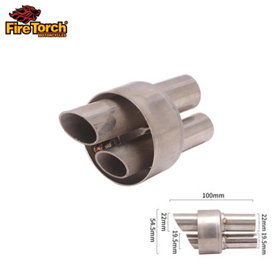 Mootorrattale 54,5 mm universaalne väljalaske summuti toru DB Killer eemaldatav summuti Vähendab müra helieemaldajat muudetud