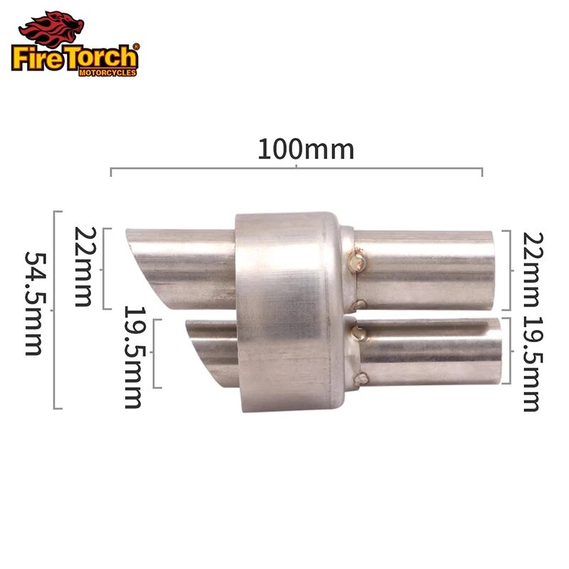 Mootorrattale 54,5 mm universaalne väljalaske summuti toru DB Killer eemaldatav summuti Vähendab müra helieemaldajat muudetud