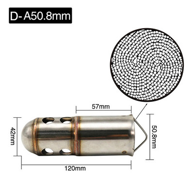 Alconstar mootorratta 51 mm 60 mm sisselaskeava väljalaske summuti reguleeritav DB Killer summuti müra heli eemaldaja eesmine katalüsaator