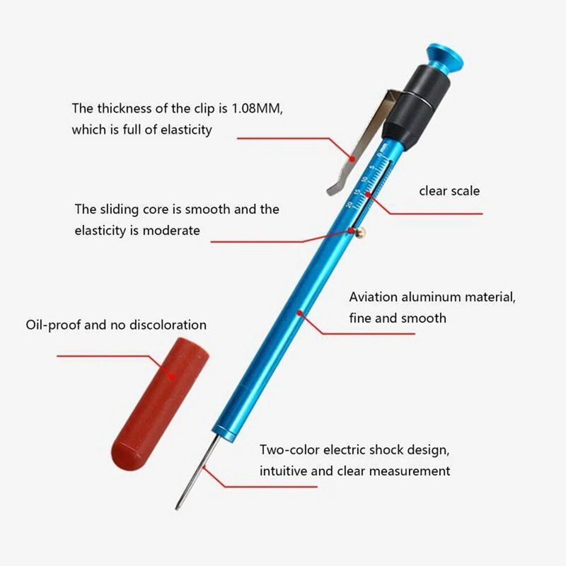 Transportlīdzekļa bremžu uzliku biezuma mērītājs automašīnas bremžu uzliku mērīšanas testeris, mērīšanas rīks, bremžu diagnostikas rīks, pārbaudītājs automašīnu piederumi
