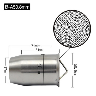 ZSDTRP 50,8 mm 60 mm mootorratta universaalne esikatalüsaator DB Killer eemaldatav summuti mootorratta väljalaske summuti jaoks