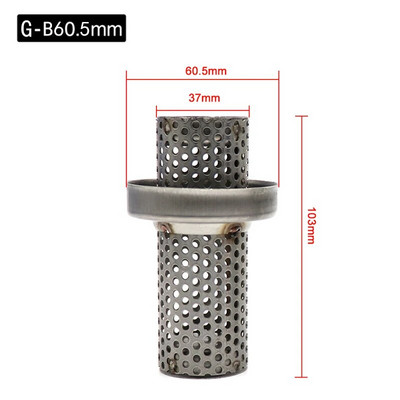 ZSDTRP 50,8 mm 60 mm mootorratta universaalne esikatalüsaator DB Killer eemaldatav summuti mootorratta väljalaske summuti jaoks