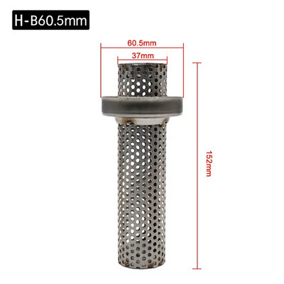 ZSDTRP 50,8 mm 60 mm mootorratta universaalne esikatalüsaator DB Killer eemaldatav summuti mootorratta väljalaske summuti jaoks