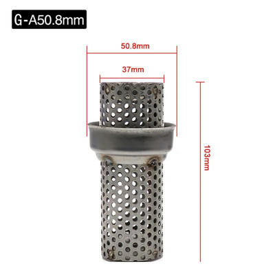 ZSDTRP 50,8 mm 60 mm mootorratta universaalne esikatalüsaator DB Killer eemaldatav summuti mootorratta väljalaske summuti jaoks