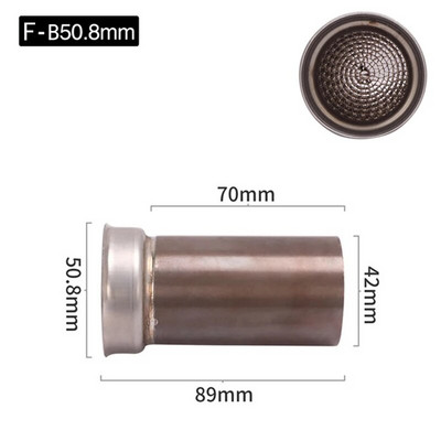 ZSDTRP 50,8 mm 60 mm mootorratta universaalne esikatalüsaator DB Killer eemaldatav summuti mootorratta väljalaske summuti jaoks