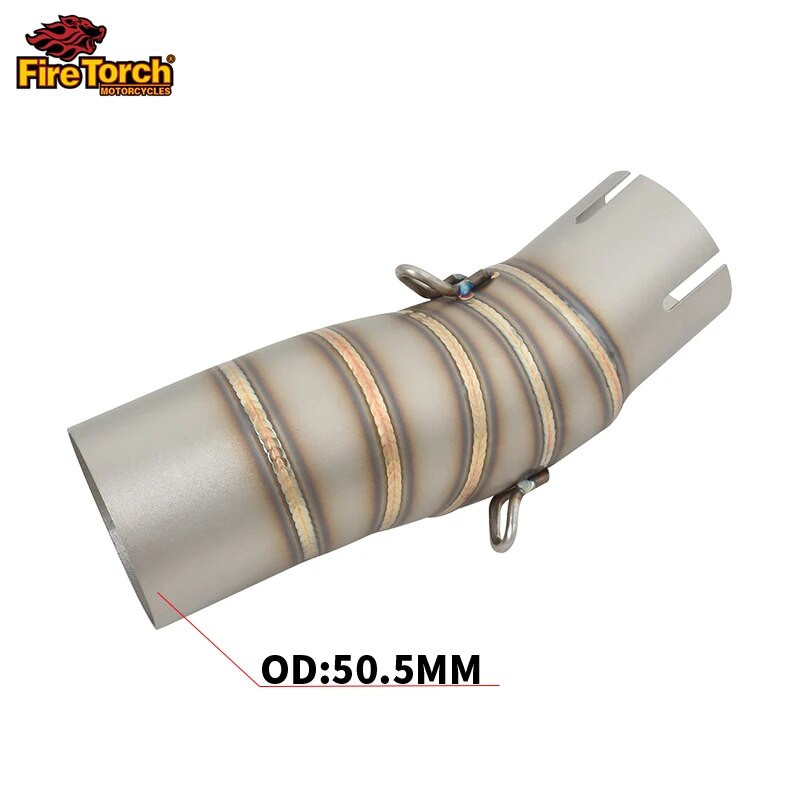 Slip On jaoks CFMOTO 450SR 450 NK SR 2022 2023 Mootorratta väljalasketoru Roostevabast terasest summuti Escape Moto Modify 51mm keskmine ühendustoru