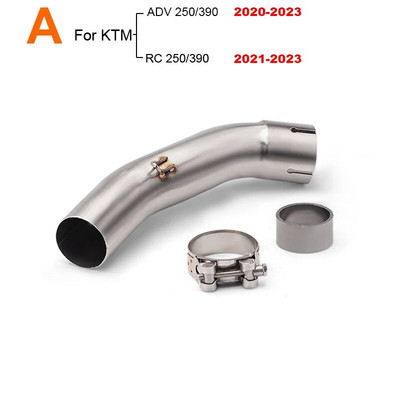 KTM DUKE 125 250 390 ADV Adventure 2017 2018 2019 2020 2021 2022 2023 jaoks 51 mm väljalasketoru keskmise lüli toru summuti ühendustoru